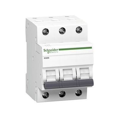 Schneider Electric Nadprúdový istič B 20A 3P 6kA K60N-B20-3 Acti9 Schneider Electric Nadprúdový istič B 20A 3P 6kA K60N-B20-3 Acti9