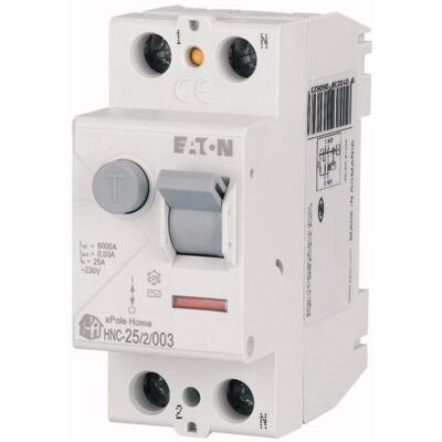 Eaton Zvyškový prúdový istič 2P 40A 6kA 30mA AC typ Eaton Zvyškový prúdový istič 2P 40A 6kA 30mA AC typ