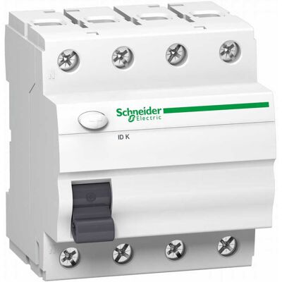 Schneider Electric Zvyškový prúdový istič 4P 25A 30mA AC typ Schneider Electric Zvyškový prúdový istič 4P 25A 30mA AC typ