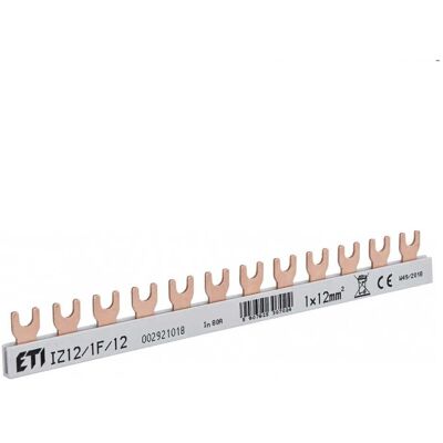 ETI Izolovaná zbernica IZ12 1F 12 80A ETI Izolovaná zbernica IZ12 1F 12 80A