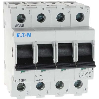 Eaton Izolačný odpínač 3-Fázový 4P 100A 240V Eaton Izolačný odpínač 3-Fázový 4P 100A 240V