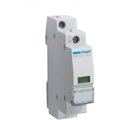 Hager Signalizační LED Světlo Zelené 230V AC Hager Signalizační LED Světlo Zelené 230V AC