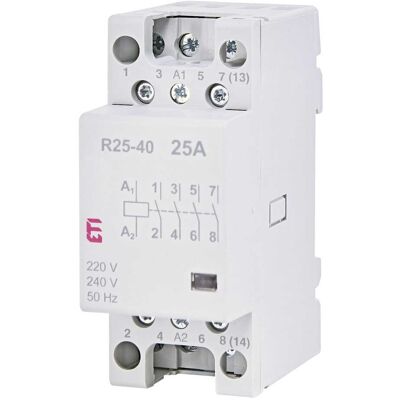 ETI Modulový stýkač 230V AC 4NO 25A ETI Modulový stýkač 230V AC 4NO 25A