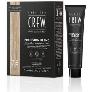 American Crew Precision Blend - bezamoniakové pánske farby na vlasy a bradu, 3x40 ml 3x40 ml - Light 7-8 - svetlá American Crew Precision Blend - bezamoniakové pánske farby na vlasy a bradu, 3x40 ml 3x40 ml - Light 7-8 - svetlá