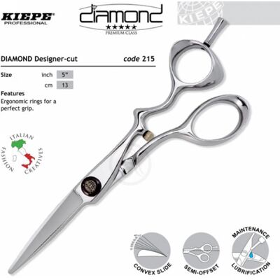Kiepe THREE STARS Diamond Series 215 Designer - profesionálne kadernícke nožnice VÝPREDAJ: 215 / 5 " Designer Kiepe THREE STARS Diamond Series 215 Designer - profesionálne kadernícke nožnice VÝPREDAJ: 215 / 5 " Designer