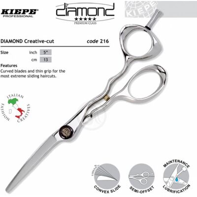 Kiepe THREE STARS Diamond Series 216 Designer - profesionálne kadernícke nožnice VÝPREDAJ: 216/ 5 " Designer Kiepe THREE STARS Diamond Series 216 Designer - profesionálne kadernícke nožnice VÝPREDAJ: 216/ 5 " Designer