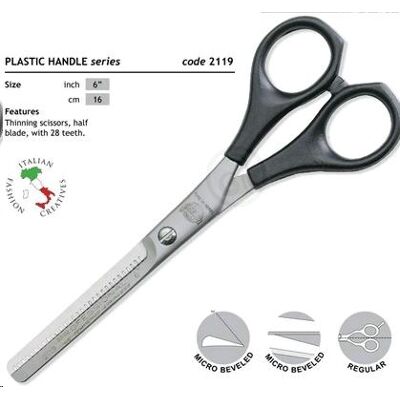 Kiepe Plastic Handle 2119/6"- kadernícke efilačné nožnice na vlasy Kiepe Plastic Handle 2119/6"- kadernícke efilačné nožnice na vlasy