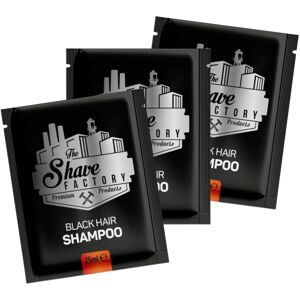 The Shave Factory Black Hair Shampoo - čierny farbiací šampón, 25 ml x 10 ks The Shave Factory Black Hair Shampoo - čierny farbiací šampón, 25 ml x 10 ks