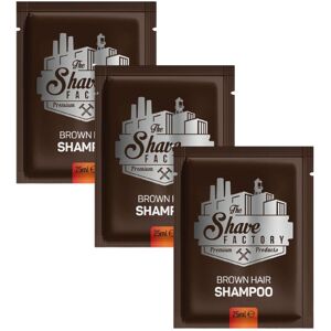 The Shave Factory Dark Brown Shampoo - tmavo-hnedý farbiaci šampón, 25 ml x 10 ks / bal The Shave Factory Dark Brown Shampoo - tmavo-hnedý farbiaci šampón, 25 ml x 10 ks / bal