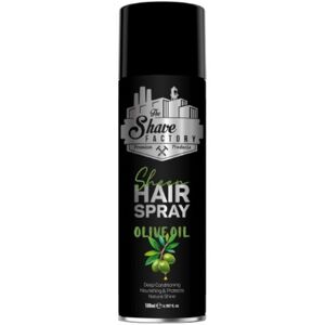 The Shave Factory Hair Seen Spray - lesk na vlasy, 500 ml OLIVE OIL - olivový olej The Shave Factory Hair Seen Spray - lesk na vlasy, 500 ml OLIVE OIL - olivový olej