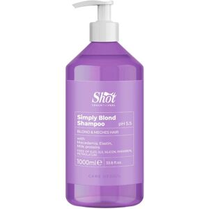 Shot Simply Blond Shampoo - regeneračný šampón pre blond vlasy Simply Blond - šampon, 1000 ml Shot Simply Blond Shampoo - regeneračný šampón pre blond vlasy Simply Blond - šampon, 1000 ml