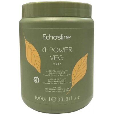 Echosline Ki-Power VEG Mask - obnovujúca maska na vlasy Maska 1000 ml Echosline Ki-Power VEG Mask - obnovujúca maska na vlasy Maska 1000 ml