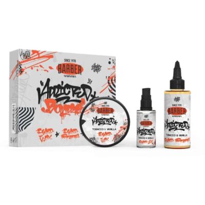 SET: Marmara Barber Addicted Bundle 3in1 - Beard Shampoo, Beard Wax, Beard Oil - set starostlivosti o bradu s vôňou tabaku a vanilky SET: Marmara Barber Addicted Bundle 3in1 - Beard Shampoo, Beard Wax, Beard Oil - set starostlivosti o bradu s vôňou tabaku a vanilky