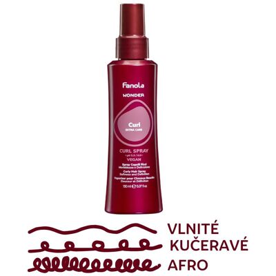 Fanola Wonder Curl Spray - sprej pre vlnité, kučeravé a afro vlasy, 150 ml Fanola Wonder Curl Spray - sprej pre vlnité, kučeravé a afro vlasy, 150 ml