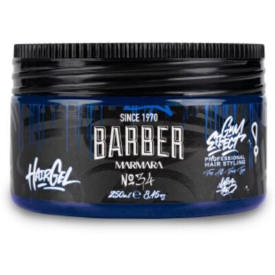 Marmara Hair Gel "No 34" Gum Effect Ultra Strong - ultra silný gél na vlasy so sviežou "chladivou" vôňou, 250 ml Marmara Hair Gel "No 34" Gum Effect Ultra Strong - ultra silný gél na vlasy so sviežou "chladivou" vôňou, 250 ml