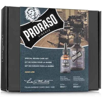 BALÍČEK: Proraso Special Beard Care (Beard Oil, Beard Shampoo) - set oleja a šampónu na bradu Azur Lime (007462) BALÍČEK: Proraso Special Beard Care (Beard Oil, Beard Shampoo) - set oleja a šampónu na bradu Azur Lime (007462)