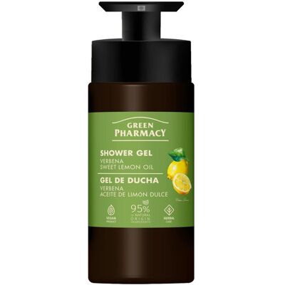 Green Pharmacy Shower Gel - sprchový gél, 739 ml Verbena & Sweet Lemon Oil - verbena a olej zo sladkého citróna Green Pharmacy Shower Gel - sprchový gél, 739 ml Verbena & Sweet Lemon Oil - verbena a olej zo sladkého citróna