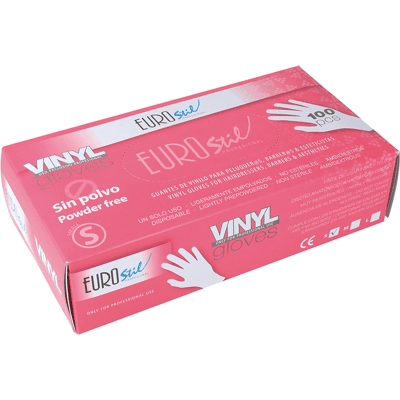 Eurostil Vinyl Gloves Powder Free - vinylové rukavice bezpúdrové, 100 ks 06689 - S - SMALL Eurostil Vinyl Gloves Powder Free - vinylové rukavice bezpúdrové, 100 ks 06689 - S - SMALL