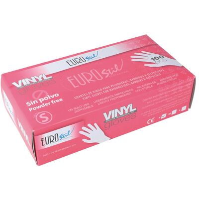 Eurostil Vinyl Gloves Powder Free - vinylové rukavice bezpúdrové, 100 ks 06691 - L - LARGE Eurostil Vinyl Gloves Powder Free - vinylové rukavice bezpúdrové, 100 ks 06691 - L - LARGE