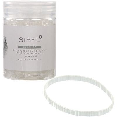 Sibel Hair Elastics - afro gumičky, 50 ks ø45 mm CLARICE - transparentné (P005199) Sibel Hair Elastics - afro gumičky, 50 ks ø45 mm CLARICE - transparentné (P005199)