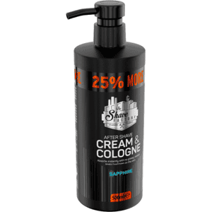 The Shave Factory After Shave Cream&Cologne - krémová kolínska po holení, 500 ml SAPPHIRE - intenzívna pánska vôňa typu aqua The Shave Factory After Shave Cream&Cologne - krémová kolínska po holení, 500 ml SAPPHIRE - intenzívna pánska vôňa typu aqua