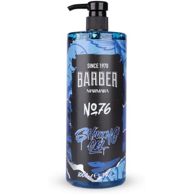 Marmara Barber Shaving Gel - gél na holenie - veľké balenie, 1 000 ml No 76 - modrý Marmara Barber Shaving Gel - gél na holenie - veľké balenie, 1 000 ml No 76 - modrý