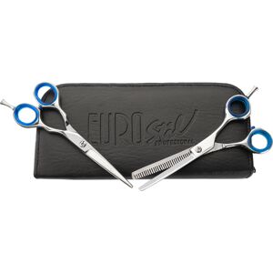 Eurostil Case School 2 Scissors Glossy Thinning 03682 - set kaderníckych nožníc, 5,5" Eurostil Case School 2 Scissors Glossy Thinning 03682 - set kaderníckych nožníc, 5,5"