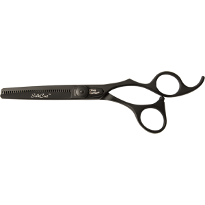 Olivia Garden Silkcut Thinner Matt Black Edition 635 - efilačné nožnice, 6.35" Olivia Garden Silkcut Thinner Matt Black Edition 635 - efilačné nožnice, 6.35"