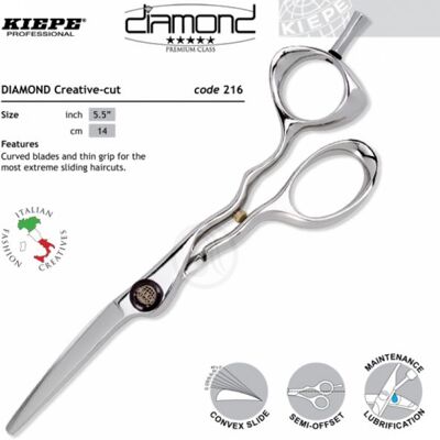 Kiepe THREE STARS Diamond Series 216 Designer - profesionálne kadernícke nožnice VÝPREDAJ: 216/ 5,5 " Designer Kiepe THREE STARS Diamond Series 216 Designer - profesionálne kadernícke nožnice VÝPREDAJ: 216/ 5,5 " Designer