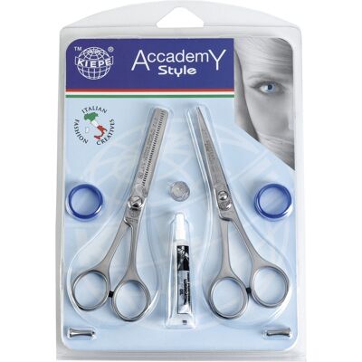 Kiepe Accademy style 277-55 + 272-55 set - kadernícke nožnice + efilačné nožnice Kiepe Accademy style 277-55 + 272-55 set - kadernícke nožnice + efilačné nožnice