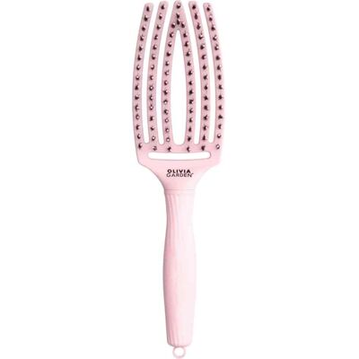 Olivia Garden FingerBrush Pastel Pink - kefa na vlasy, diviačie štetiny + nylónové štetiny (zakončené guličkou) M - medium Olivia Garden FingerBrush Pastel Pink - kefa na vlasy, diviačie štetiny + nylónové štetiny (zakončené guličkou) M - medium