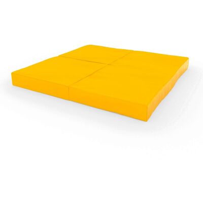 Monkey-Gym gymnastický matrac 100x100x10cm 4-dielny Comet - žltá Monkey-Gym gymnastický matrac 100x100x10cm 4-dielny Comet - žltá