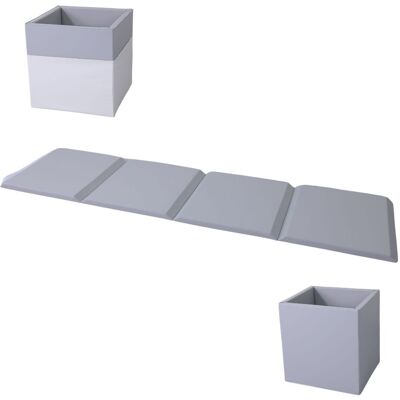 Monkey-Gym Podložka na cvičenie 2v1 240x60x4 cm - bielo-sivá Monkey-Gym Podložka na cvičenie 2v1 240x60x4 cm - bielo-sivá