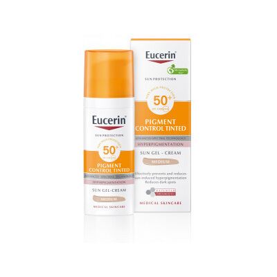 BEIERSDORF Eucerin Sun Pigment Control Tinted ochranná emulzia SPF 50+ Medium 50 ml BEIERSDORF Eucerin Sun Pigment Control Tinted ochranná emulzia SPF 50+ Medium 50 ml