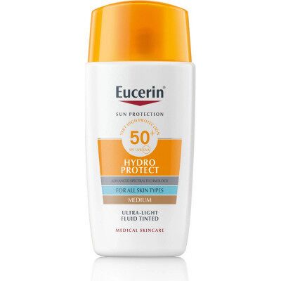 BEIERSDORF Beiersdort AG Eucerin Sun Ultra ľahký Fluid SPF50+ stredne tmavý 50 ml BEIERSDORF Beiersdort AG Eucerin Sun Ultra ľahký Fluid SPF50+ stredne tmavý 50 ml