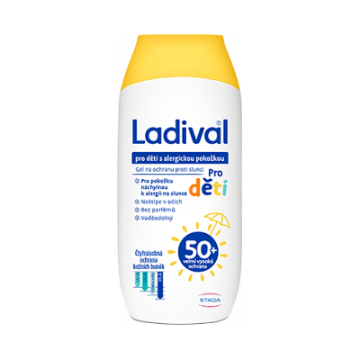 STADA Ladival Alllerg gél pre deti SPF50+ 200 ml STADA Ladival Alllerg gél pre deti SPF50+ 200 ml