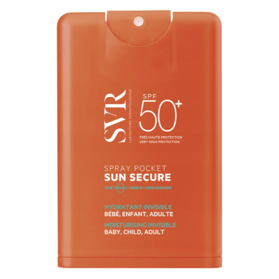 SVR Sun Secure sprej na opaľovanie SPF50+ Moisturising Invisible Pocket Spray 20 ml SVR Sun Secure sprej na opaľovanie SPF50+ Moisturising Invisible Pocket Spray 20 ml