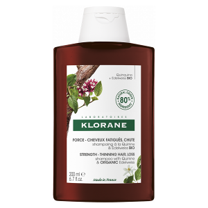PIERRE FABRE DERMO Klorane Shampooing À La Quinine & Edelweiss BIO šampón s chinínom a bio plesnivcom alpským 200 ml PIERRE FABRE DERMO Klorane Shampooing À La Quinine & Edelweiss BIO šampón s chinínom a bio plesnivcom alpským 200 ml