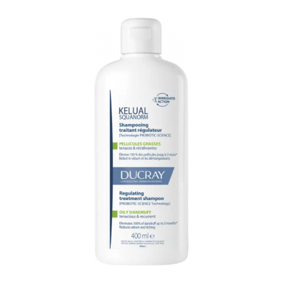 PIERRE FABRE DERMO DUCRAY Kelual Squanorm Šampón mastné lupiny 400 ml PIERRE FABRE DERMO DUCRAY Kelual Squanorm Šampón mastné lupiny 400 ml