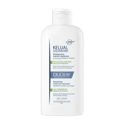 PIERRE FABRE DERMO DUCRAY Kelual Squanorm Šampón mastné lupiny 400 ml PIERRE FABRE DERMO DUCRAY Kelual Squanorm Šampón mastné lupiny 400 ml