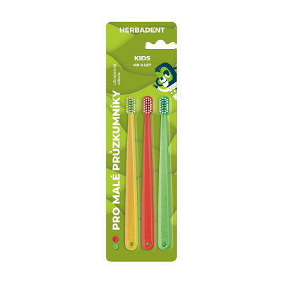 HERBAI Detská zubná kefka Kids - Ultra soft 3ks HERBAI Detská zubná kefka Kids - Ultra soft 3ks