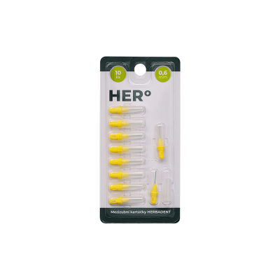HERBAI HERo mezizubní kartáček 0.6 mm 10 ks HERBAI HERo mezizubní kartáček 0.6 mm 10 ks