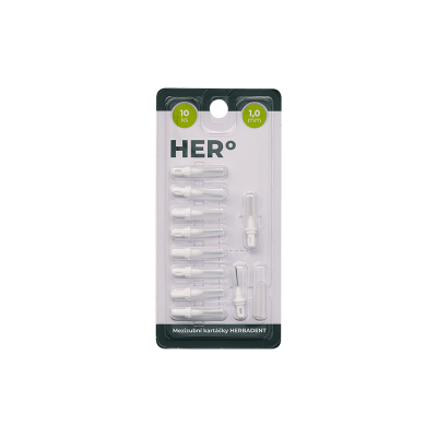 HERBAI Herbadent HERo 0,9 mm náhradná medzizubná kefka 10 ks HERBAI Herbadent HERo 0,9 mm náhradná medzizubná kefka 10 ks