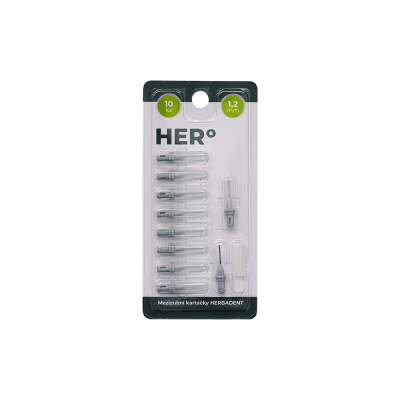 HERBAI Herbadent HERo 1,2 mm náhradná medzizubná kefka 10 ks HERBAI Herbadent HERo 1,2 mm náhradná medzizubná kefka 10 ks