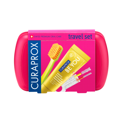 CURADEN CURAPROX Travel set červený new CURADEN CURAPROX Travel set červený new