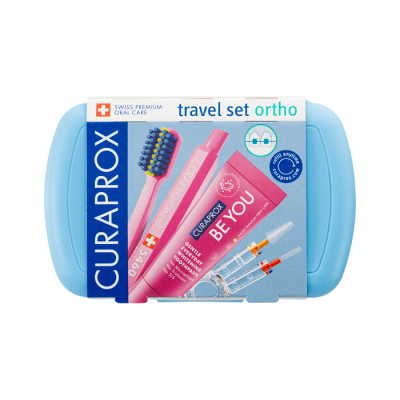 CURADEN CURAPROX Travel set ORTHO cestovní sada modrá CURADEN CURAPROX Travel set ORTHO cestovní sada modrá