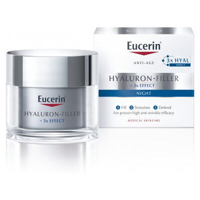 BEIERSDORF Eucerin Hyaluron-Filler +3x Effect Moisture Booster Night 50 ml BEIERSDORF Eucerin Hyaluron-Filler +3x Effect Moisture Booster Night 50 ml