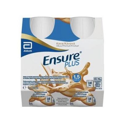 ABBOTT Ensure PLUS kávová príchuť 4 x 220 ml ABBOTT Ensure PLUS kávová príchuť 4 x 220 ml