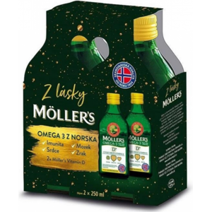 ORKLA HEALTH Mollers Omega 3 citron 2 x 250 ml ORKLA HEALTH Mollers Omega 3 citron 2 x 250 ml