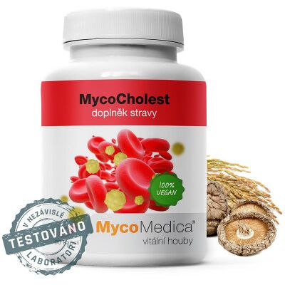 TCM POINT MycoMedica MycoCholest pomáha udržať správnu hladinu cholesterolu v tele a podporuje kardiovaskulárny systém MycoMedica 120 kapsúl TCM POINT MycoMedica MycoCholest pomáha udržať správnu hladinu cholesterolu v tele a podporuje kardiovaskulárny systém MycoMedica 120 kapsúl